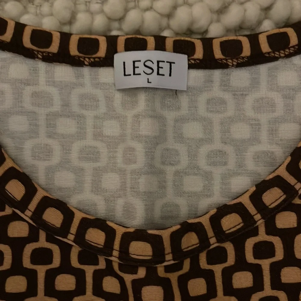 LESET Rio cropped printed stretch-jersey tank & skirt - Picture 7 of 7